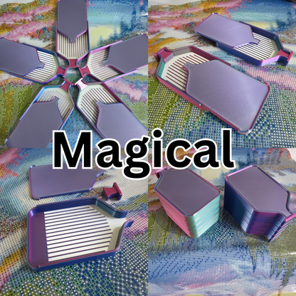 Luxury Mini Stack-able Trays Singles - Pearly White & Tri-Colour