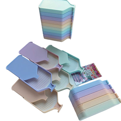Luxury Set of 5 Stack-able Trays - Matte Fairytale