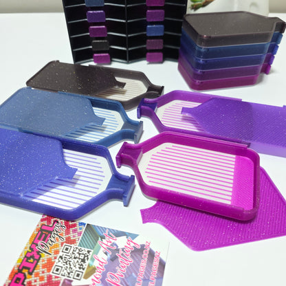 Luxury Mini Set of 5 Stack-able Trays - Pearl White & Stardust
