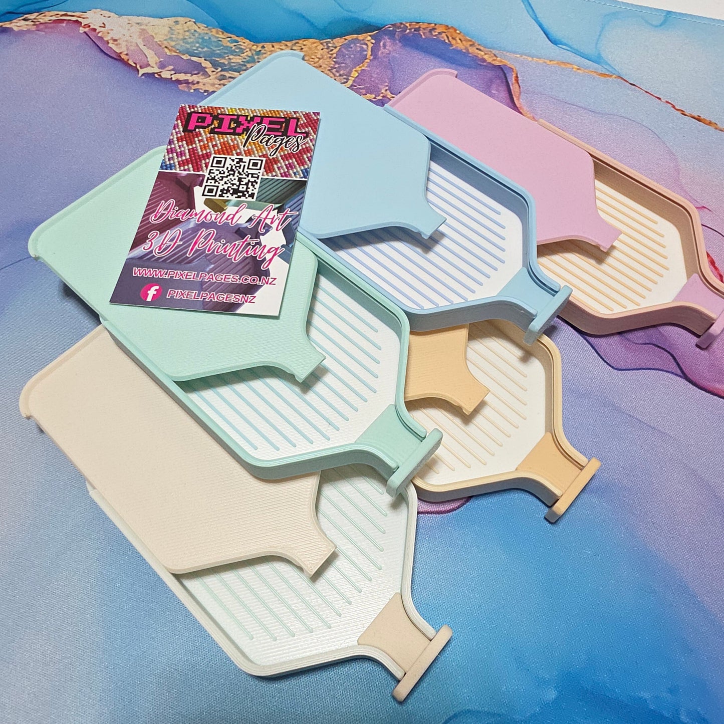 Luxury Set of 5 Stack-able Trays - Matte Haze