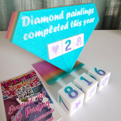 Diamond Painting Yearly Tracker