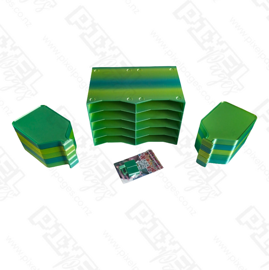 10 Slot Tower & Tray Bundle - Electric Emerald