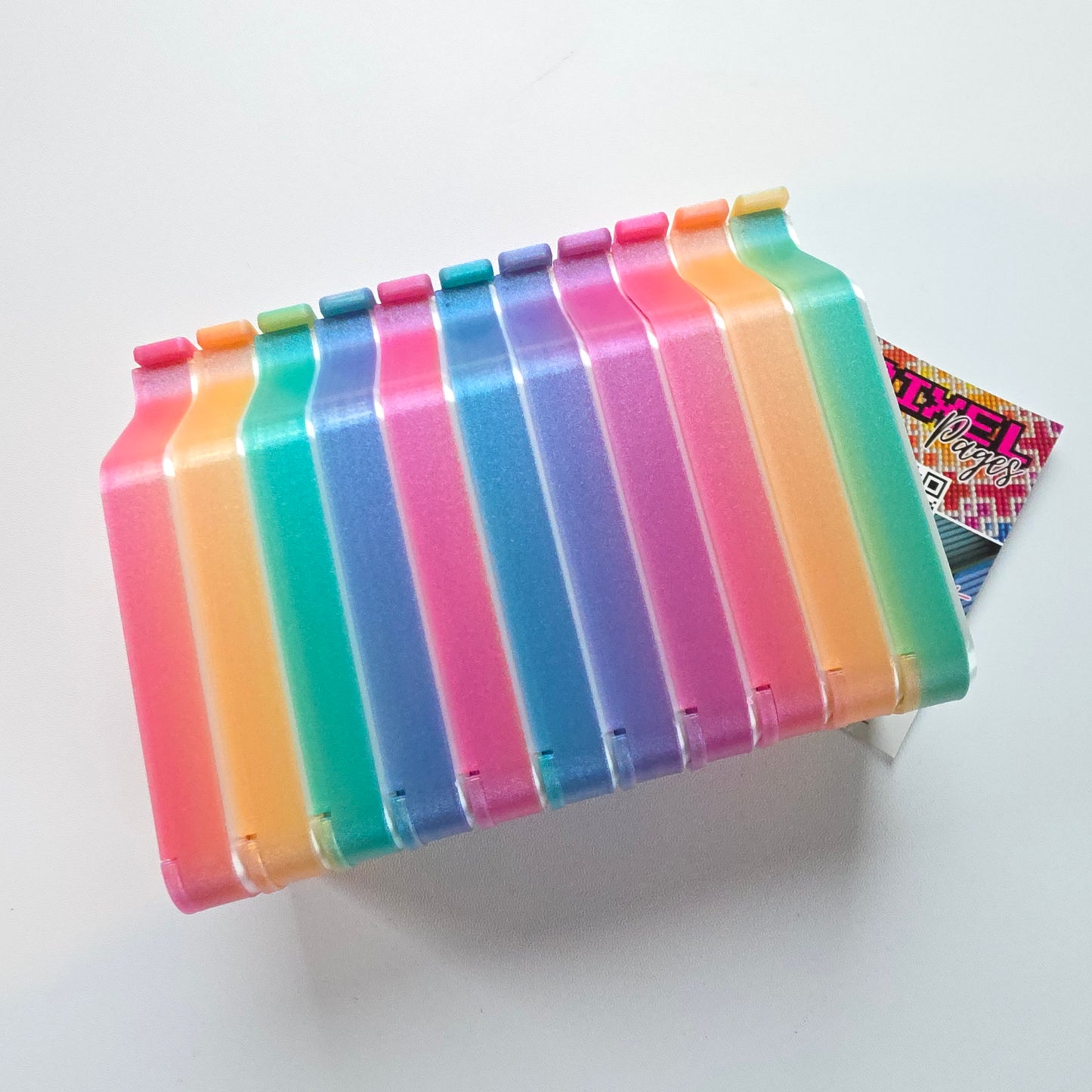 Luxury Set of 5 Stack-able Trays - Chameleon Rainbow Shimmer