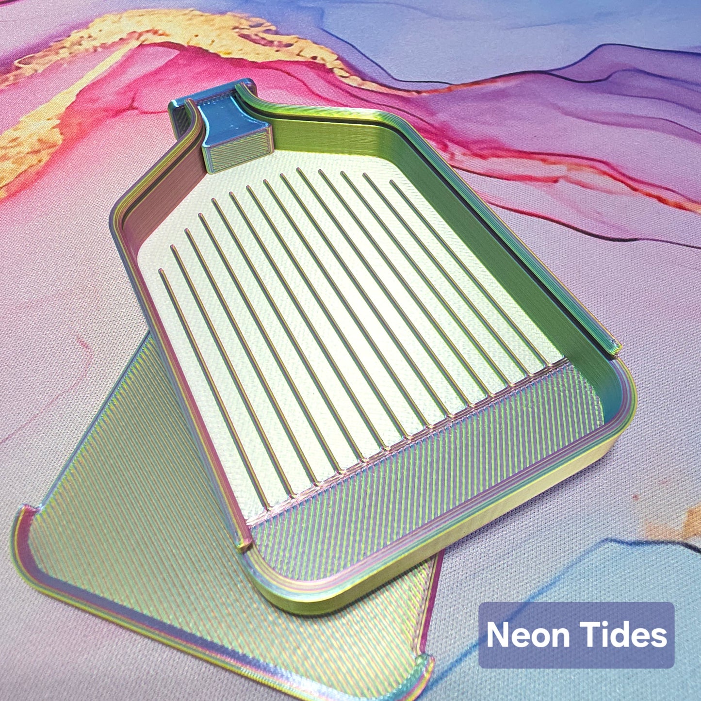 Luxury Set of 5 Stack-able Trays - Tri-Colours