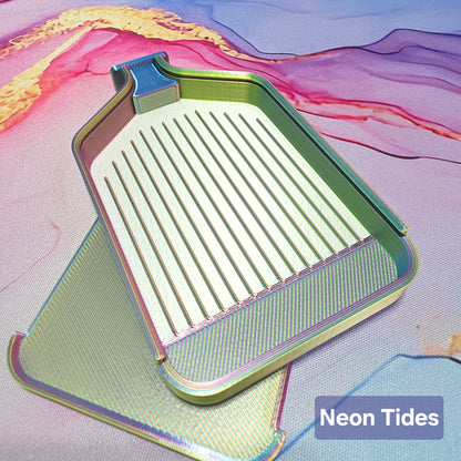 Luxury Set of 5 Stack-able Trays - Tri-Colours