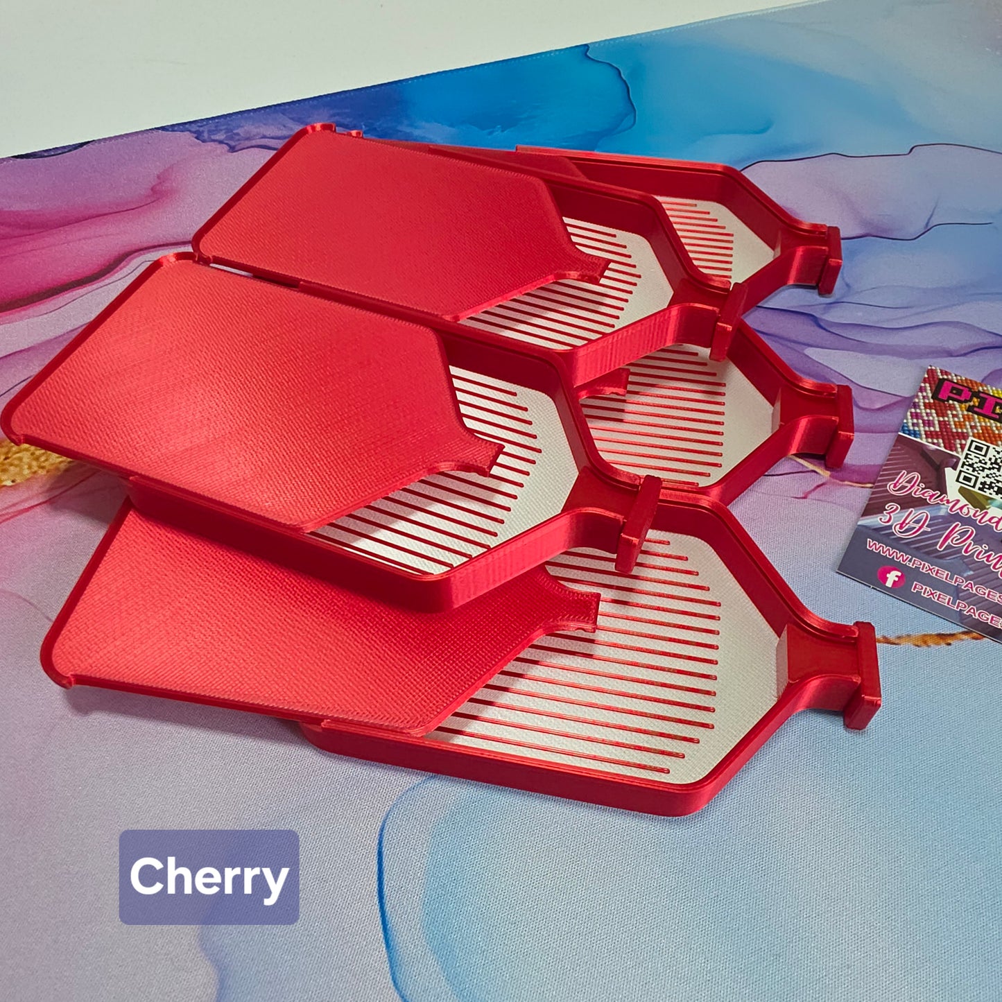 Luxury Set of 5 Stack-able Trays - Cherry