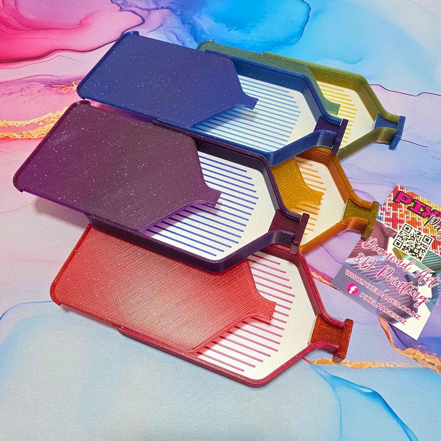 Luxury Set of 5 Stack-able Trays - Gemstone