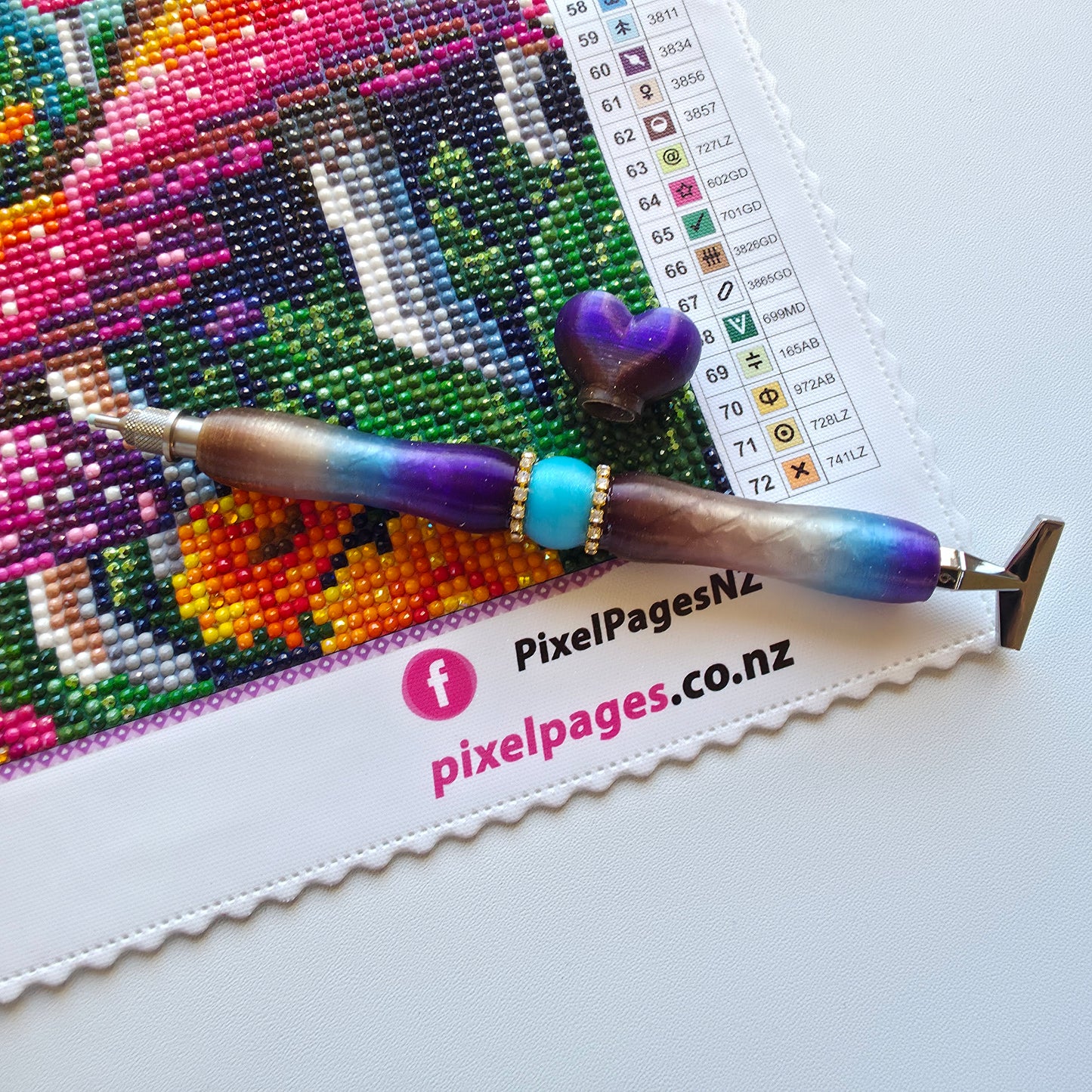 Sleek Pen For Refillable Tip - Storm Bling