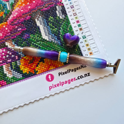 Sleek Pen For Refillable Tip - Storm Bling