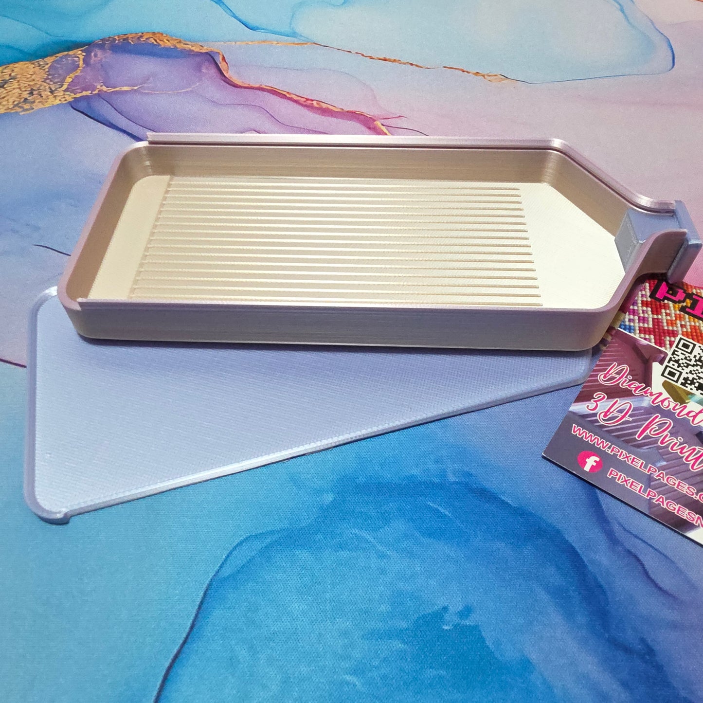 XL 5 Pack Luxury Diamond Painting Drill Tray with Lid & Stopper