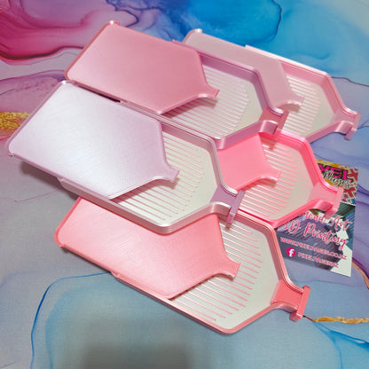 Luxury Set of 5 Stack-able Trays - Peach Blush