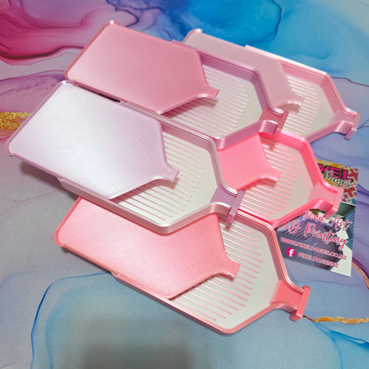 Luxury Set of 5 Stack-able Trays - Peach Blush