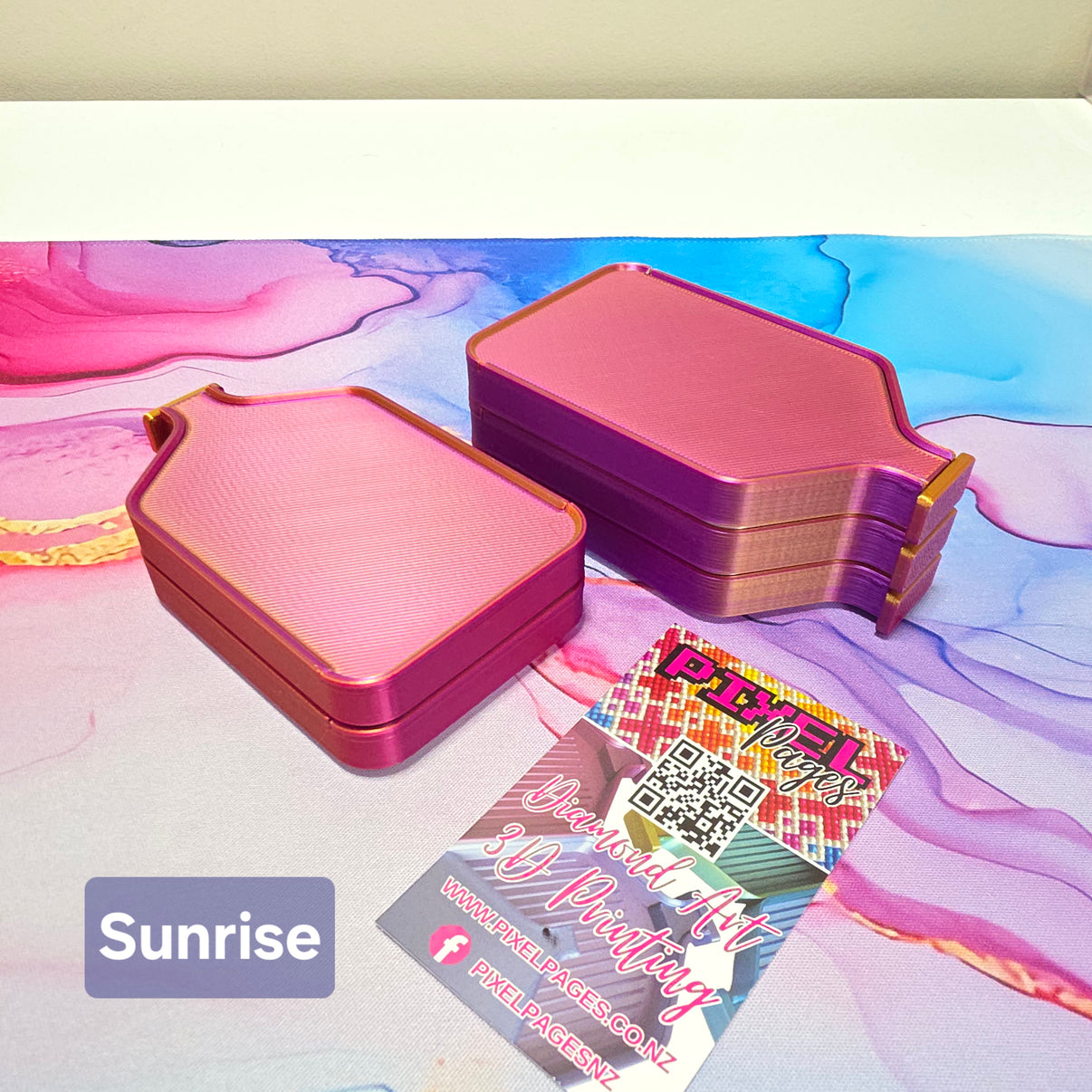 Luxury Set of 5 Stack-able Trays - Tri-Colours