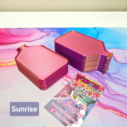 Luxury Set of 5 Stack-able Trays - Tri-Colours