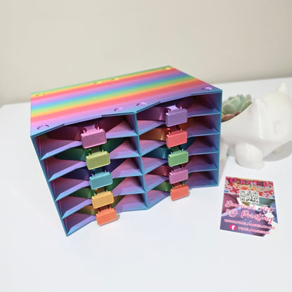 10 Slot Tower & Tray Bundle - Rainbow Lorikeet