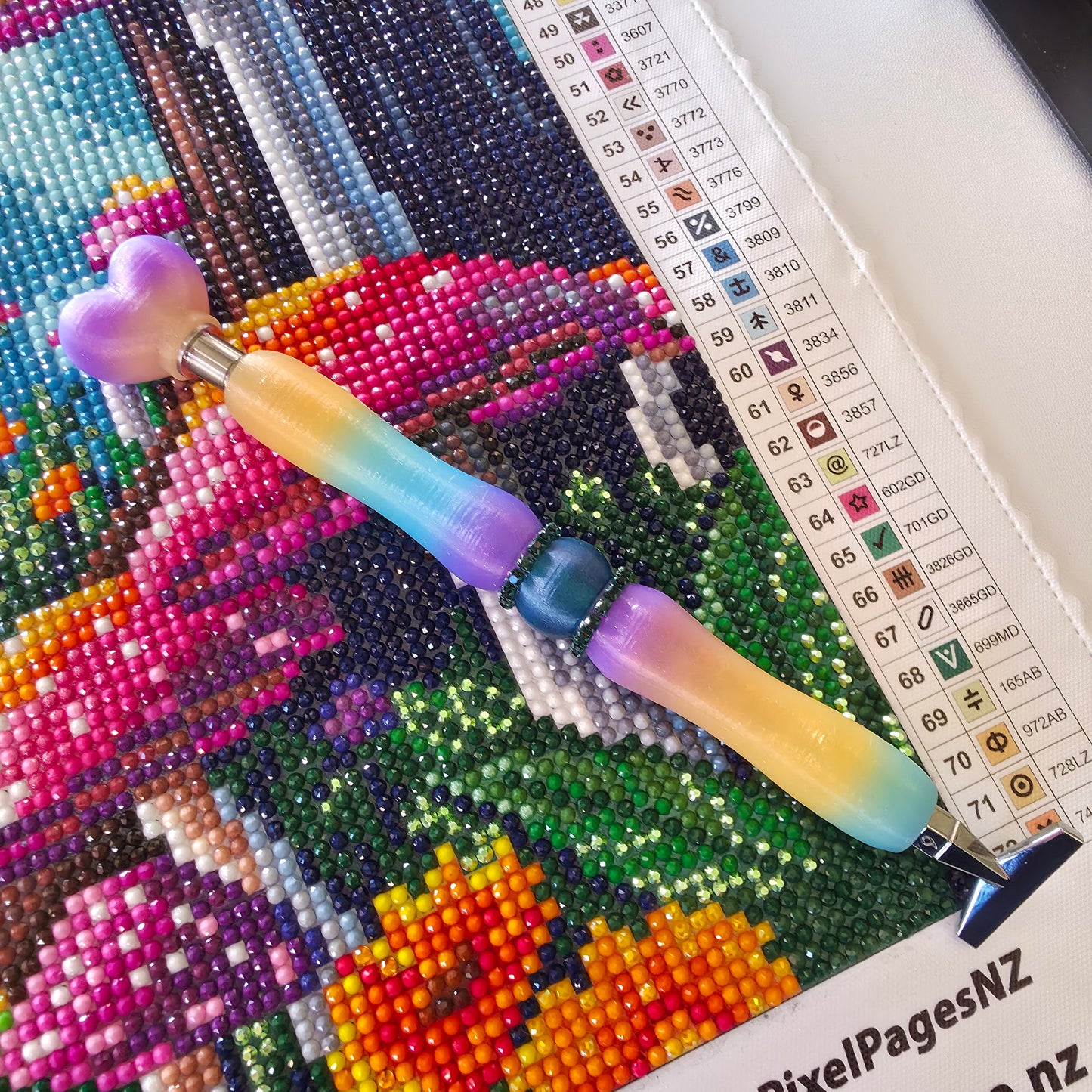 Sleek Pen For Refillable Tip - Prism Bling