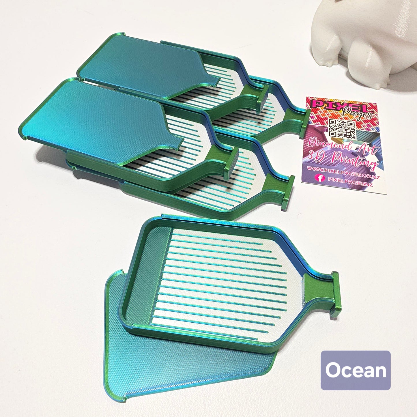 Luxury 5 Pack Stack-able Trays - Pearly White & Duo-Colours