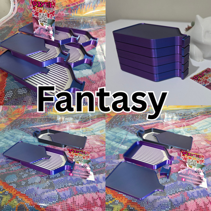 Luxury Mini Stack-able Trays Singles - Pearly White & Tri-Colour