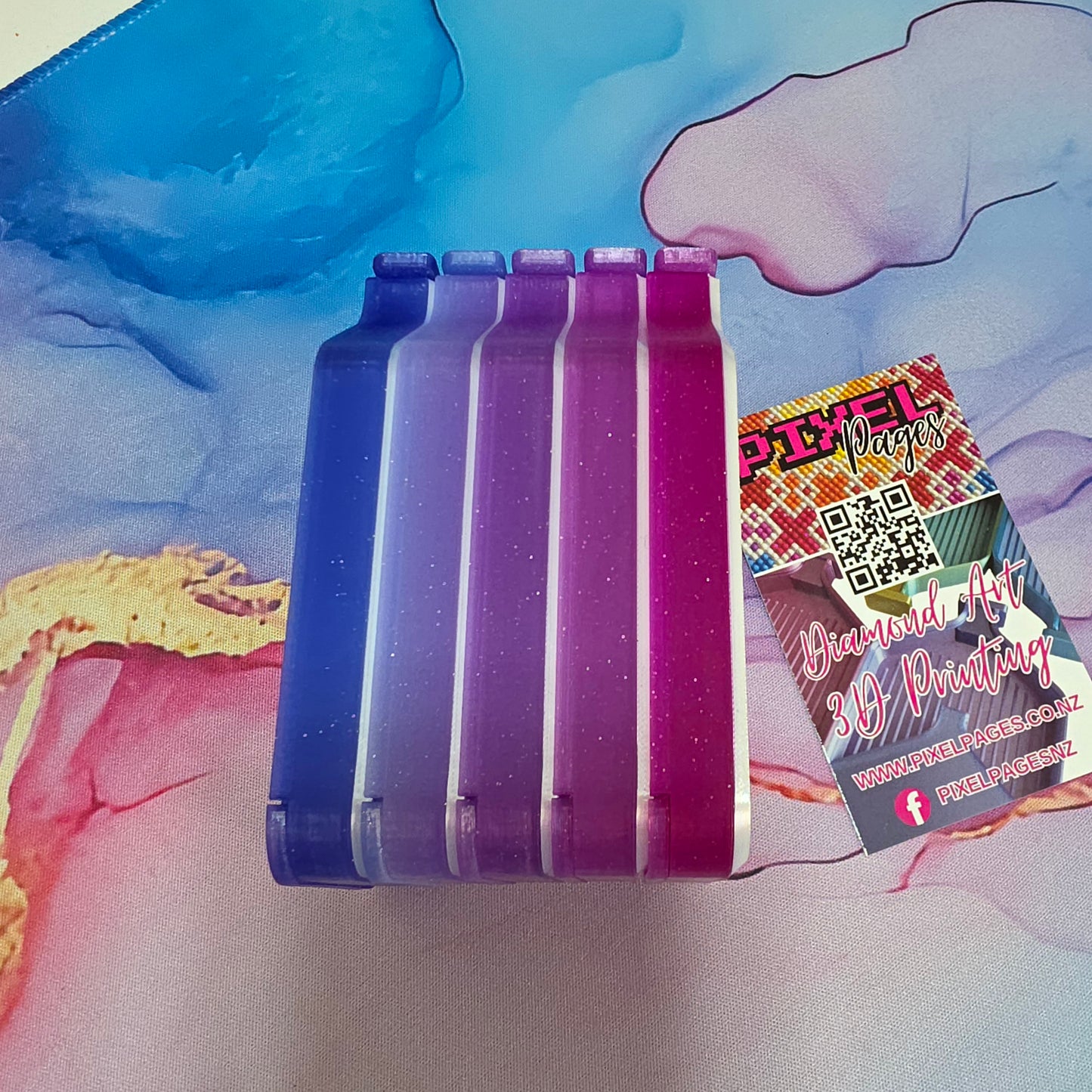 Luxury Set of 5 Stack-able Trays - Lavender