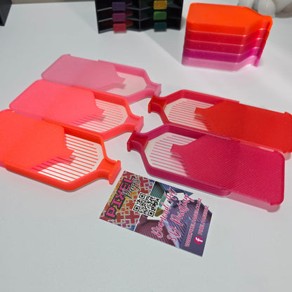 Luxury Set of 5 Stack-able Trays - Strawberry Sorbet