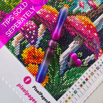 Sleek Pen For Refillable Tip - Galaxy Bling