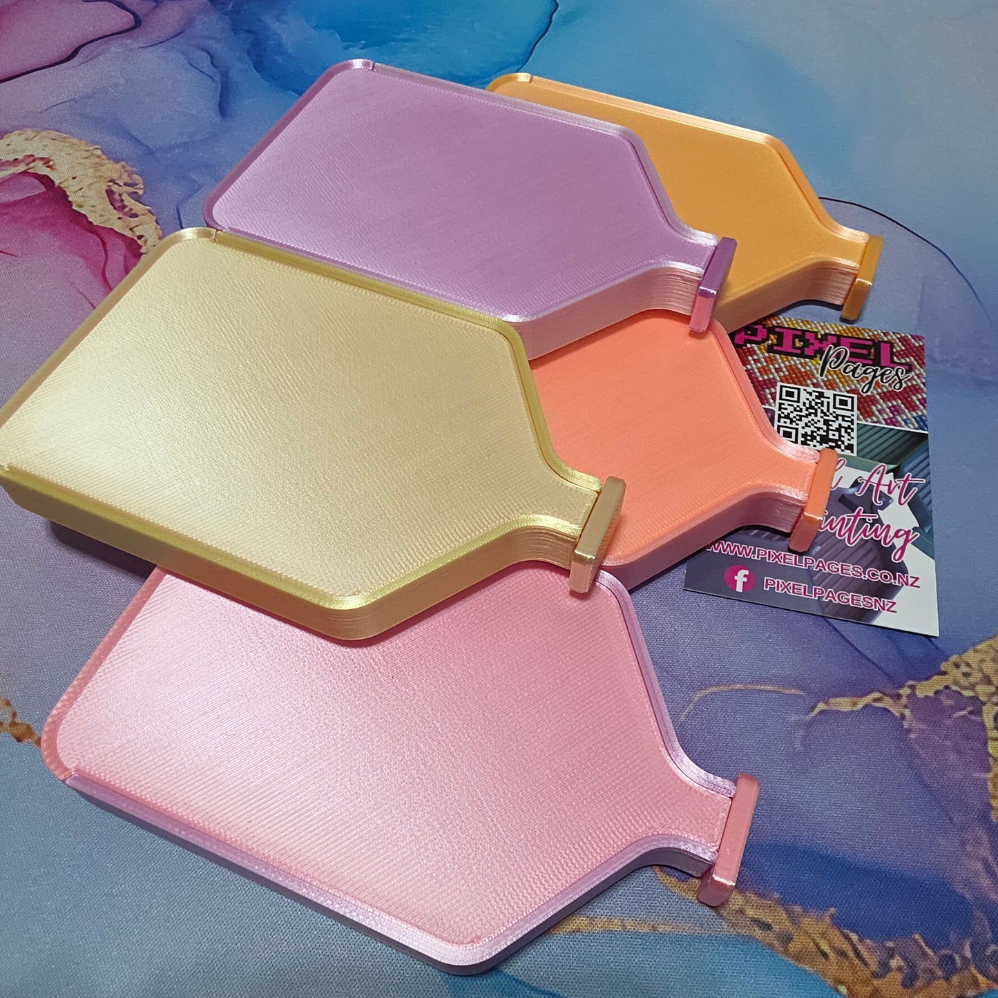 Luxury Set of 5 Stack-able Trays - Sherbet